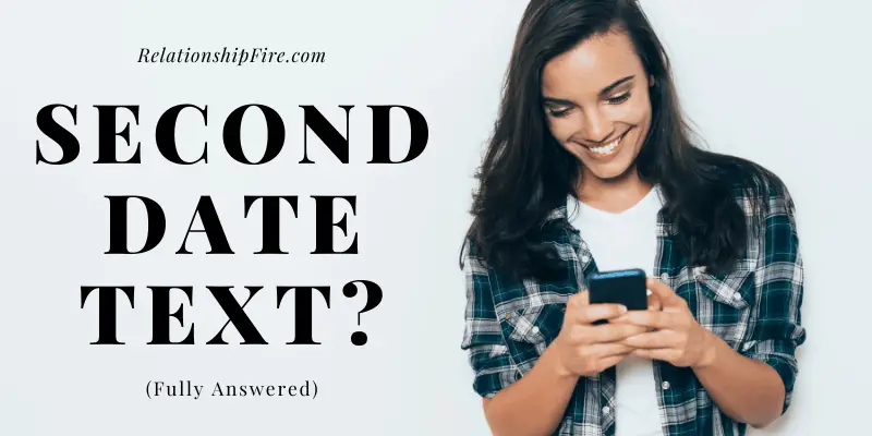 Woman holding a phone and texting—Should You Text After a Second Date