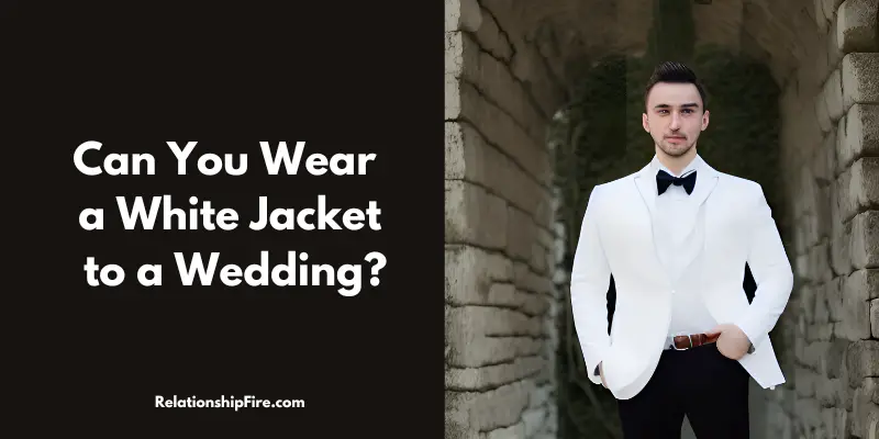Man in a white formal jacket - Can You Wear a White Jacket to a Wedding