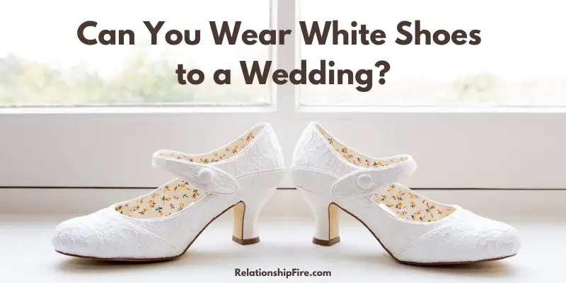 Pair of White Shoes in front of a window - Can you wear white shoes to a wedding
