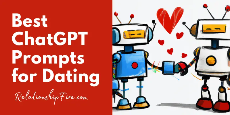 Two robots in love - Best ChatGPT Prompts for Dating