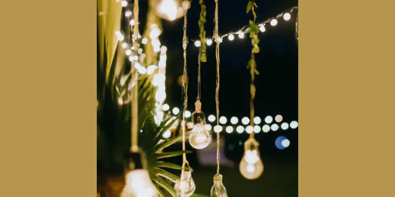 Fairy Lights - rustic wedding ideas