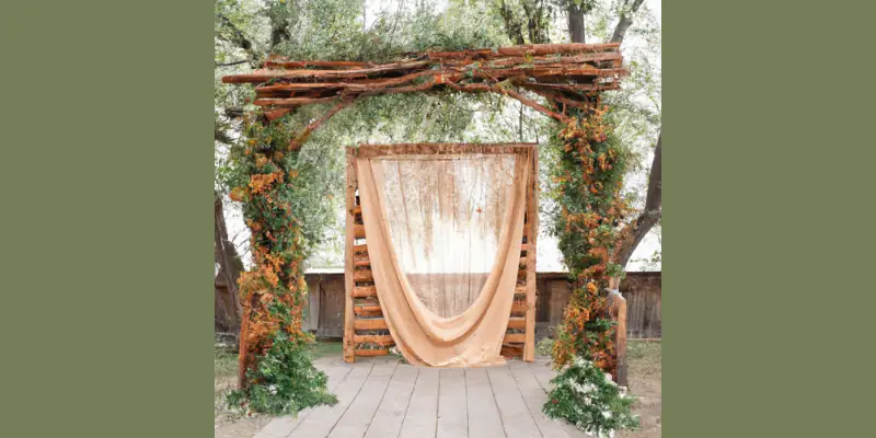 Wooden Arch for a Rustic Wedding