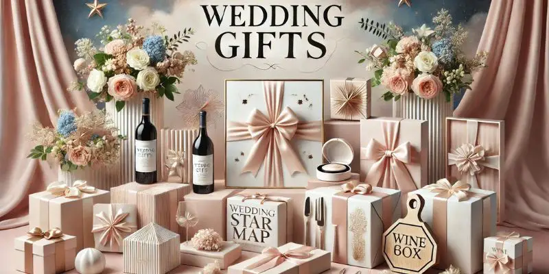 Assortment of the best wedding gift ideas